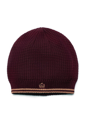 colour_Burgundy|Knitted Beanie