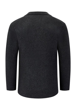 colour_Marl Charcoal|Knitted Blazer