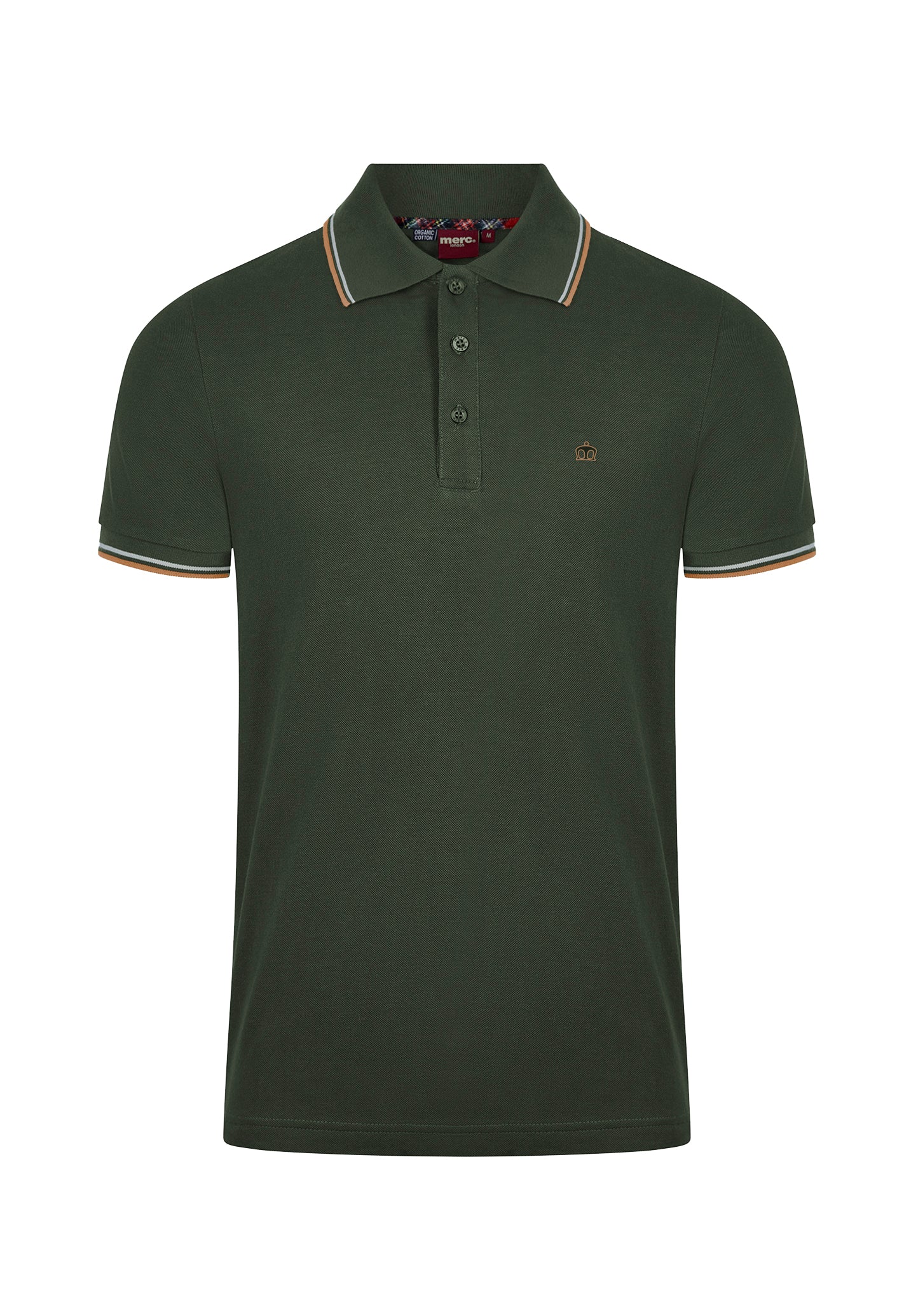colour_Dark Khaki|Card Polo Shirt - Merc London