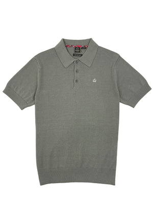 colour_Sage|Super Soft Knitted Polo Shirt by Merc