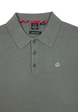 colour_Sage|Super Soft Knitted Polo Shirt by Merc