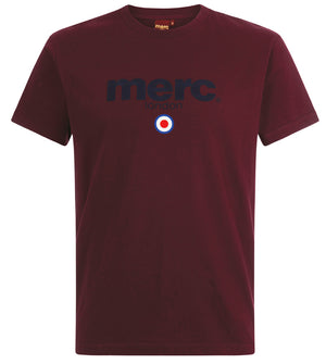 colour_Burgundy|Brighton T-shirt - Merc London