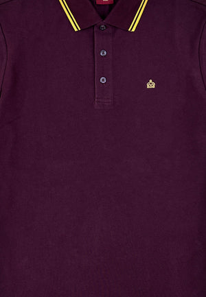 colour_Wine|Card Polo Shirt - Merc London
