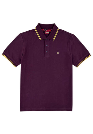 Colour_Wine|Card Polo Shirt - Merc London