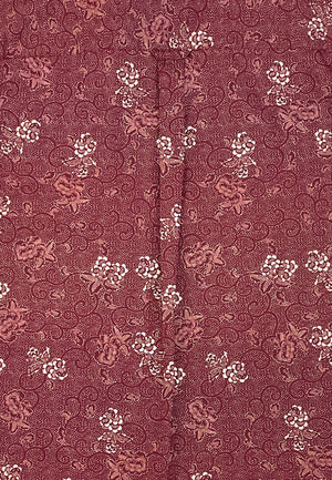 colour_Burgundy|Foliage Print Shirt