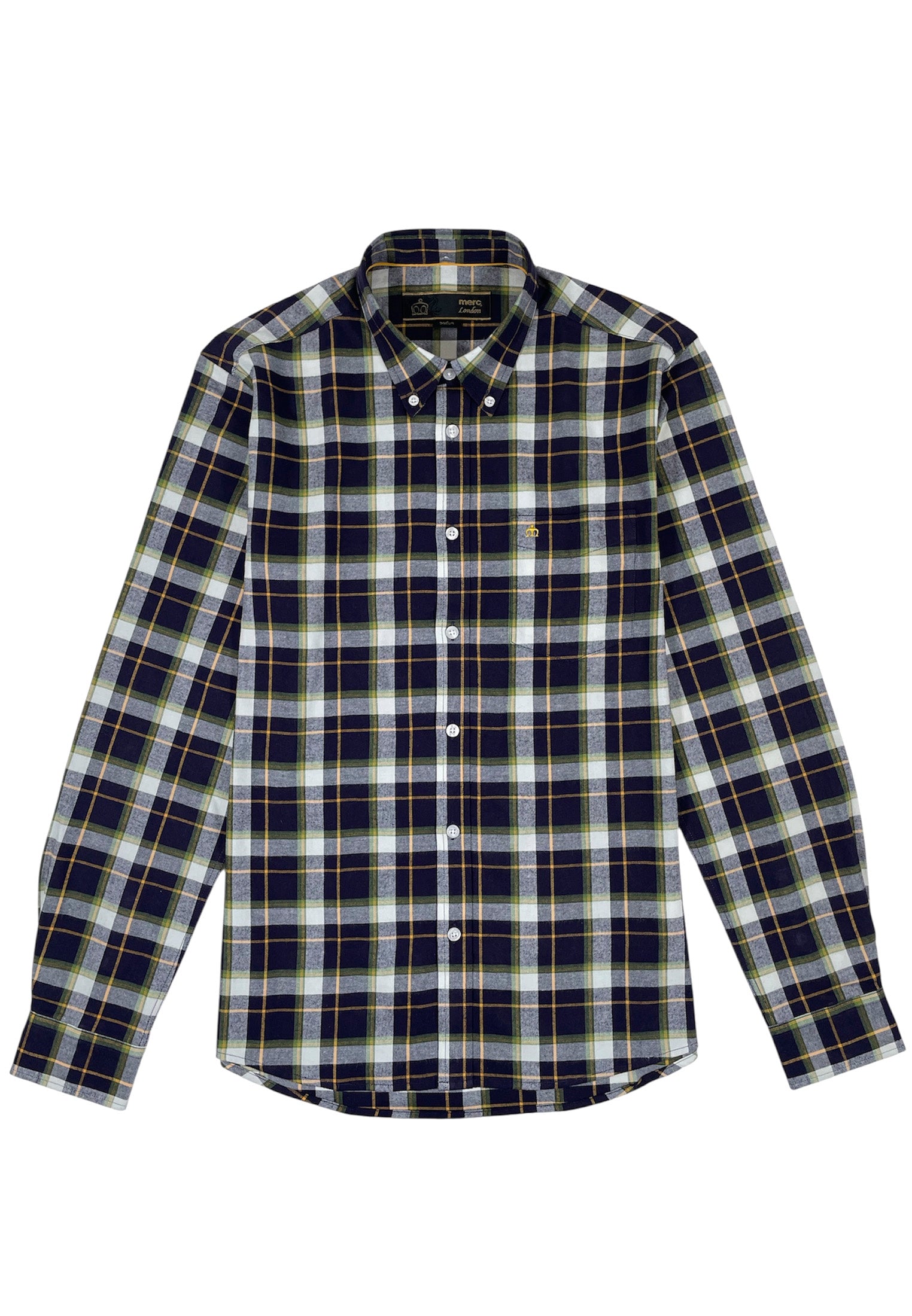 Chemise Homme Nautica à Manches Longues - Imprimé Carreaux Blanc/noir - Taille Small - Neuf Sans étiquettes
