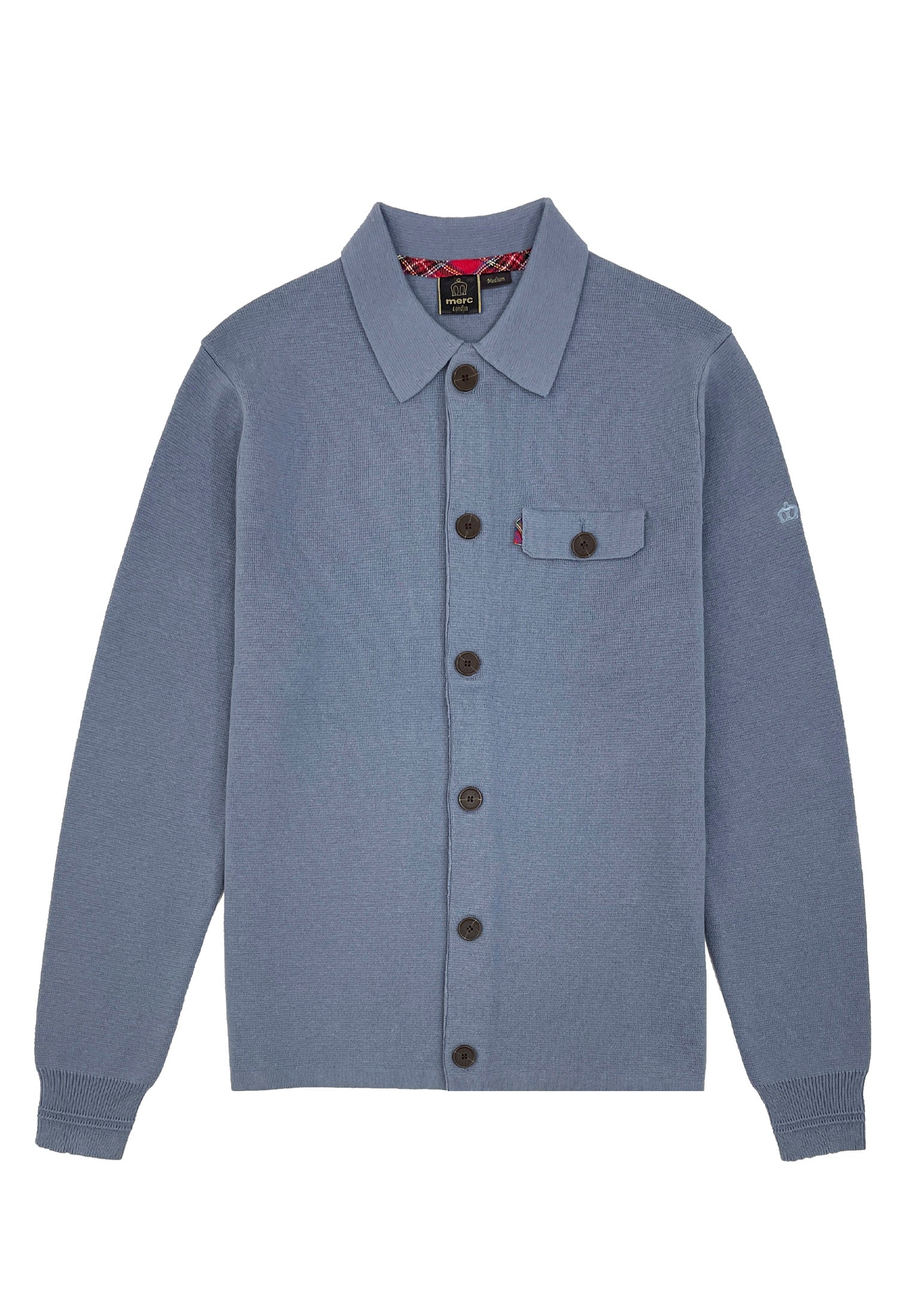 Colour_Trooper Blue|Rathbone Milano Knitwear Mens Workshirt In Blue