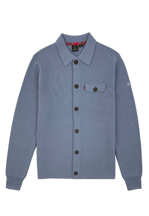 Colour_Trooper Blue|Rathbone Milano Knitwear Mens Workshirt In Blue