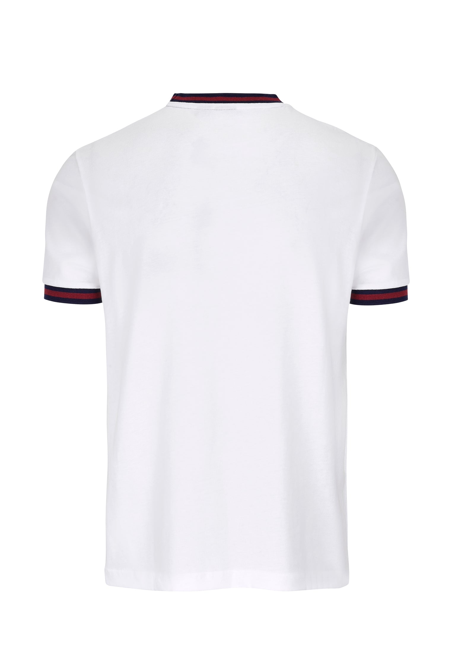 colour_White|Belmont Racer Stripe Men's T-Shirt In White