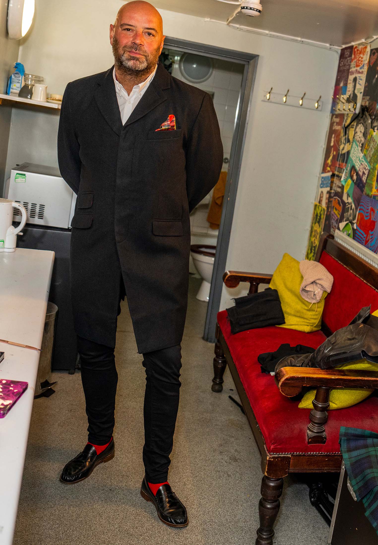 colour_Black|WALESBY Tailored wool overcoat - Merc London