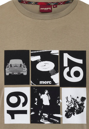 colour_Olive|Printed T-Shirt in Yellow