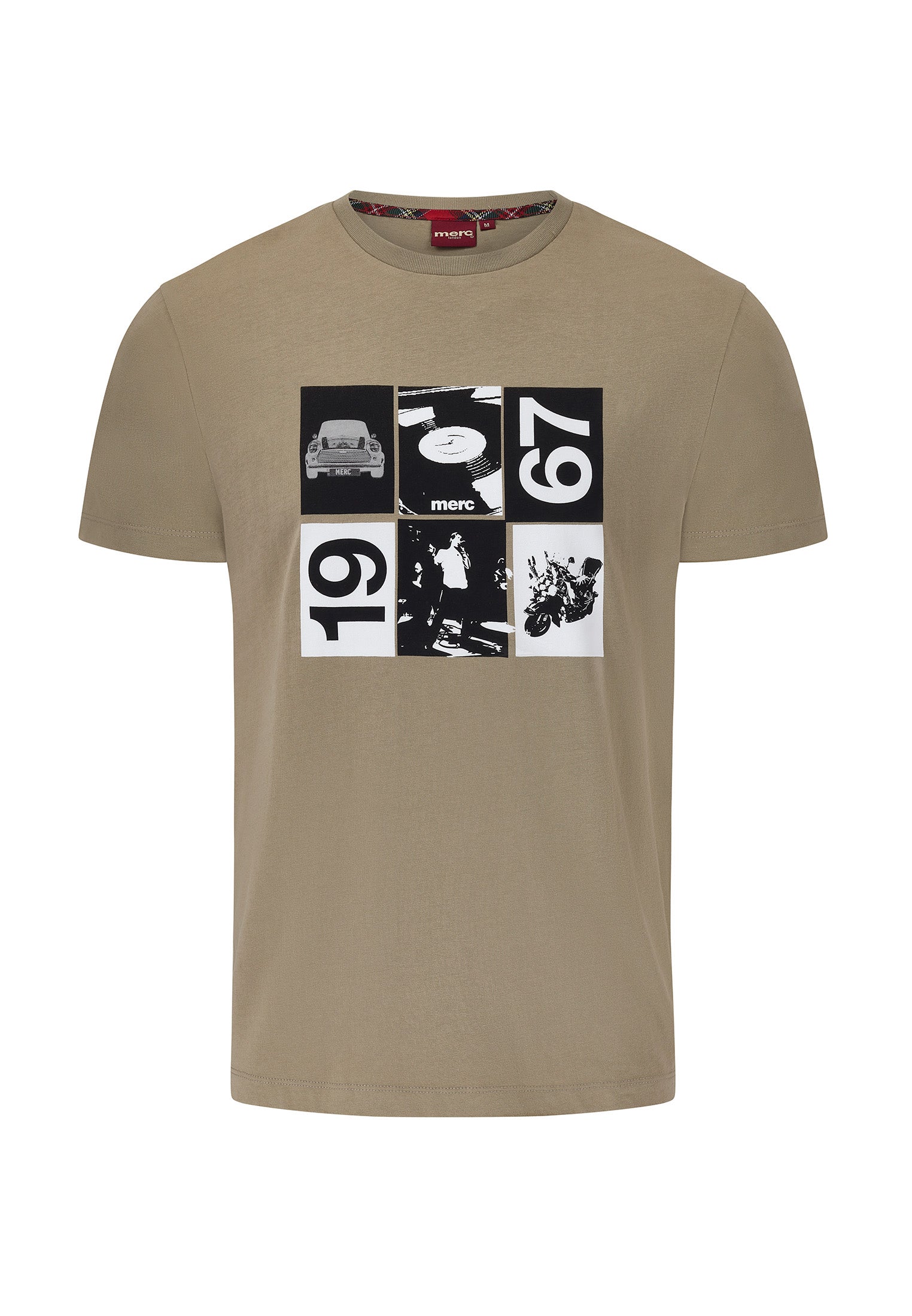 colour_Olive|Printed T-Shirt in Yellow
