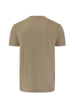 colour_Olive|Printed T-Shirt in Yellow