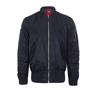colour_Dark Navy|Hardy Bomber jacket - Merc London