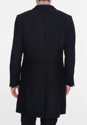 colour_Black|WALESBY Tailored wool overcoat - Merc London