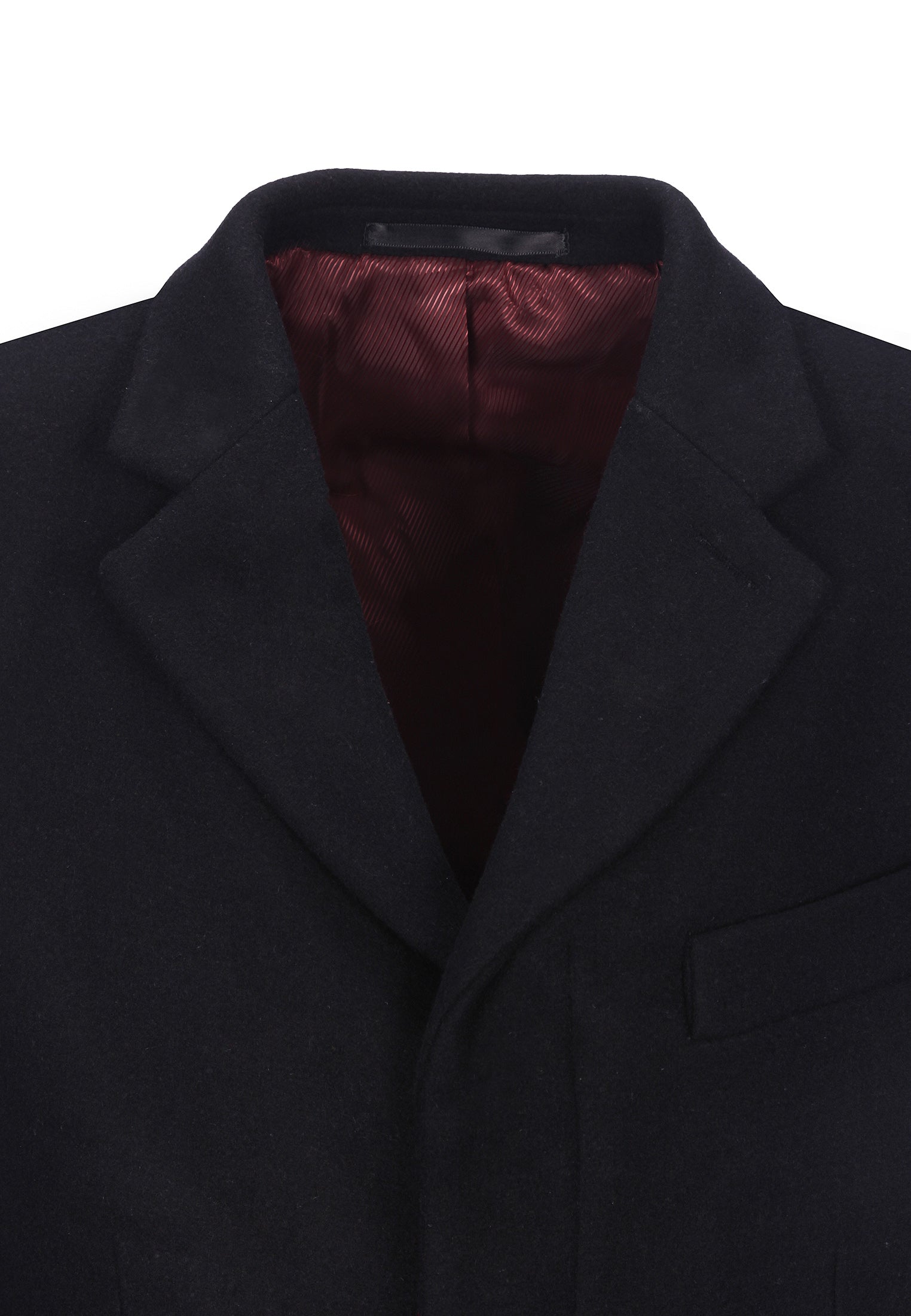 colour_Black|WALESBY Tailored wool overcoat - Merc London