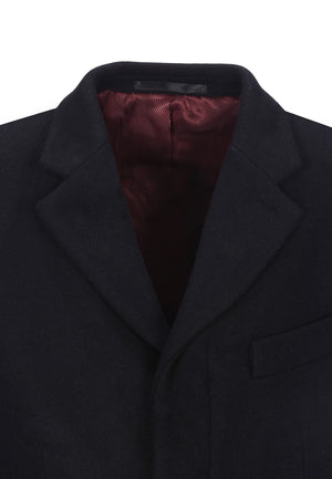 colour_Black|WALESBY Tailored wool overcoat - Merc London