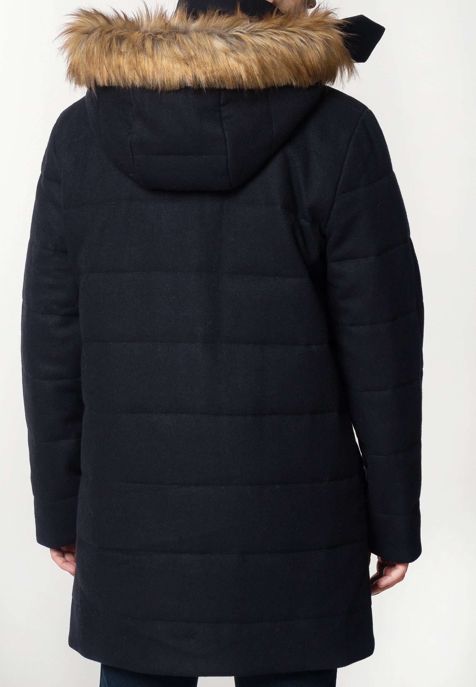 colour_Dark Navy|Raleigh Padded Parka - Merc London