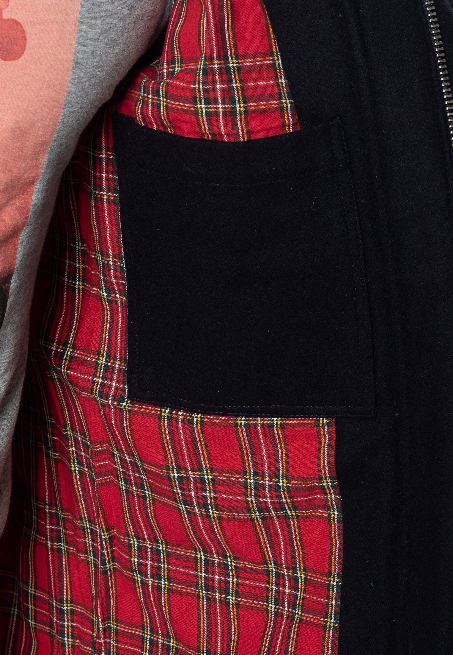 colour_Dark Navy|Raleigh Padded Parka - Merc London