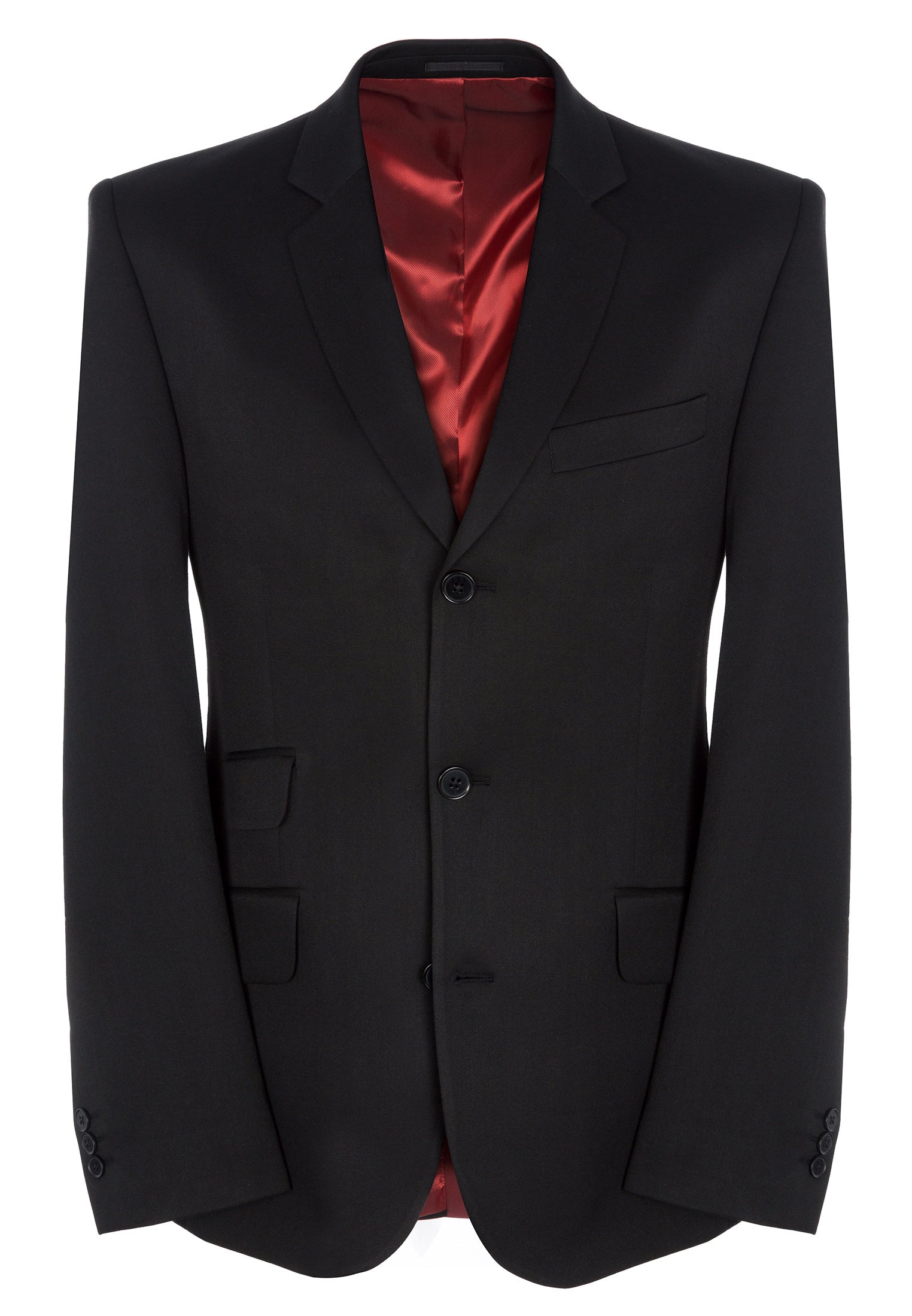 Plain Black Suit Jacket - Merc London