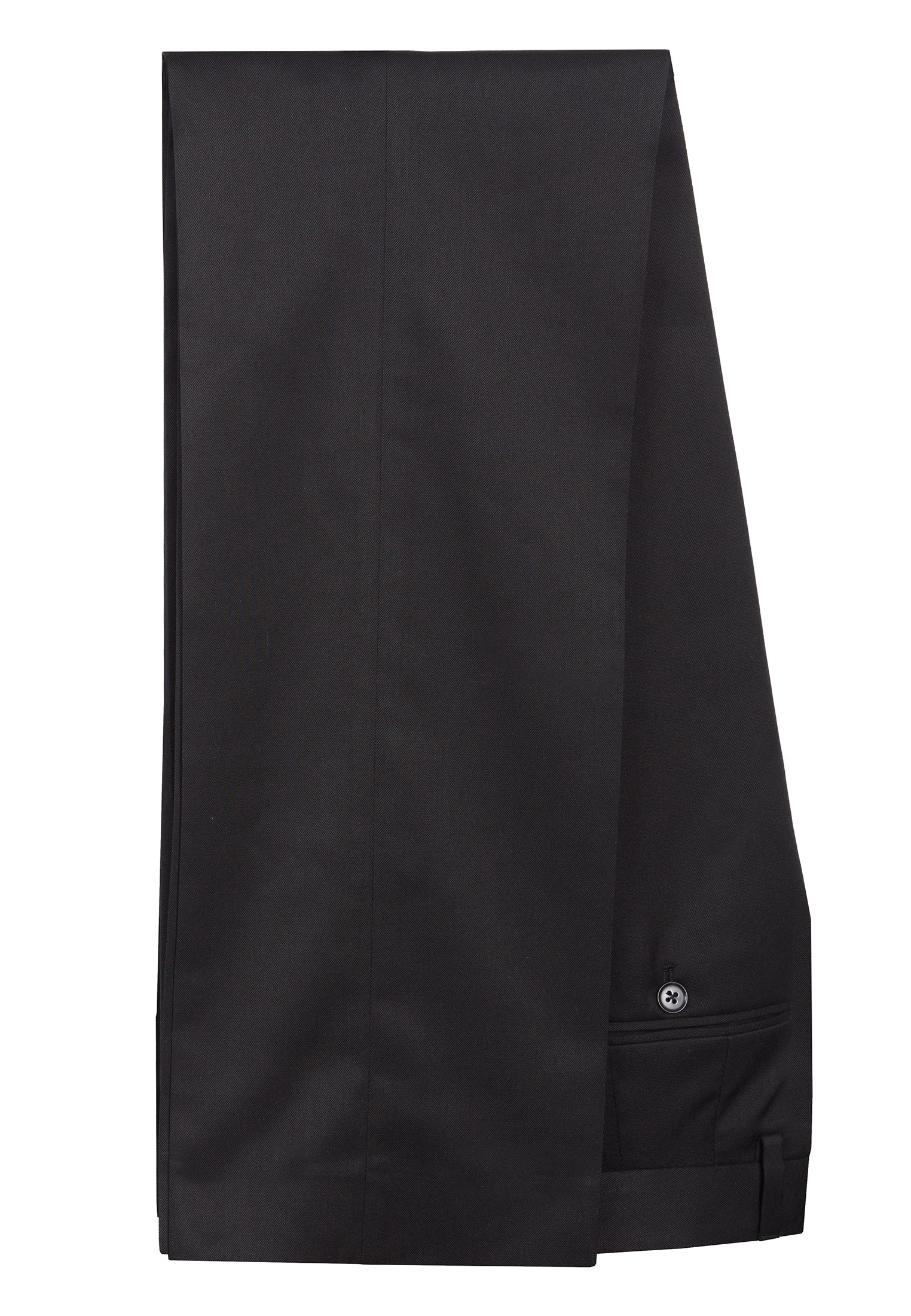 Plain Black Suit Trouser - Merc London
