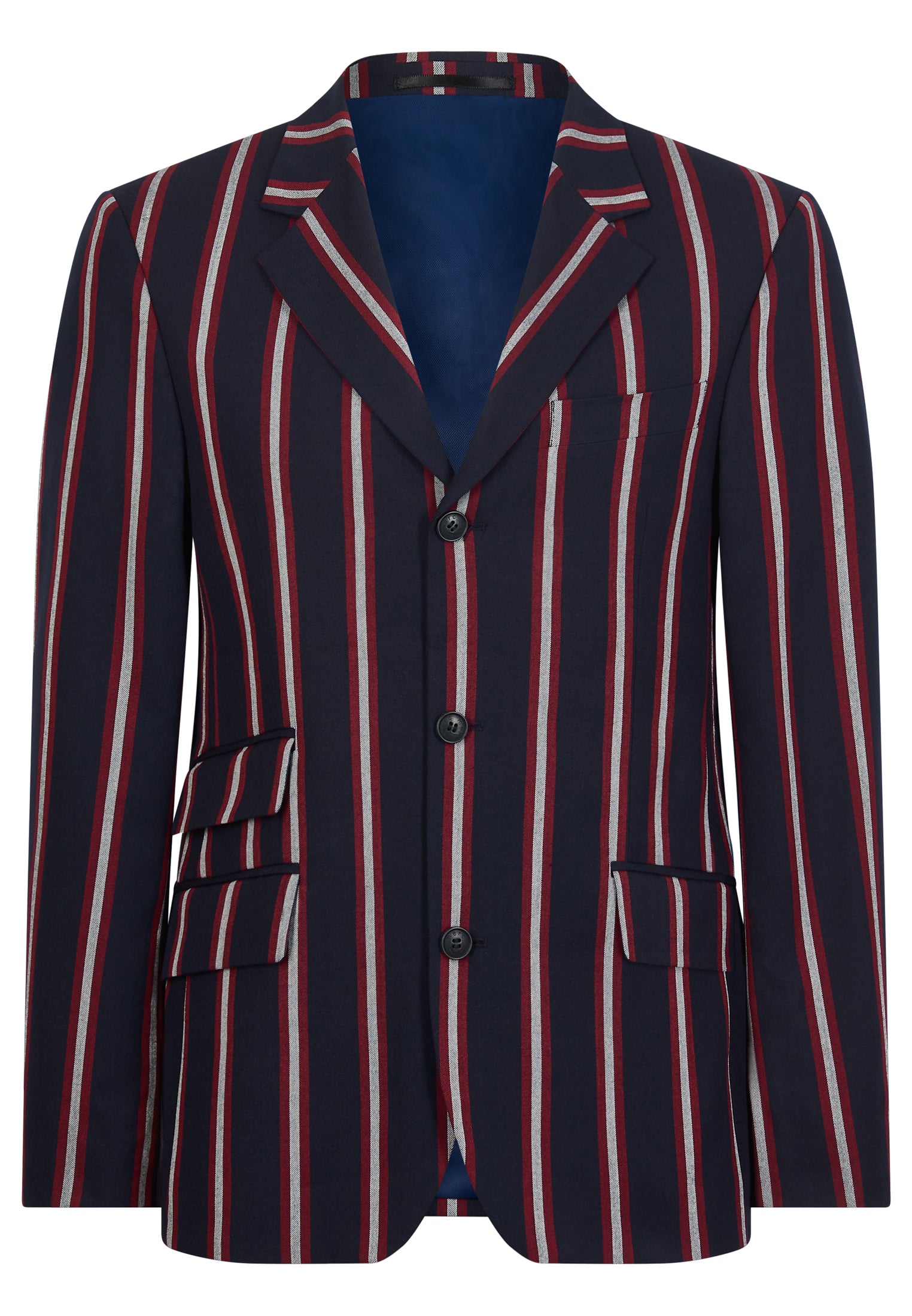 Colour_Navy | Hemmingway Blazer Front - Merc London