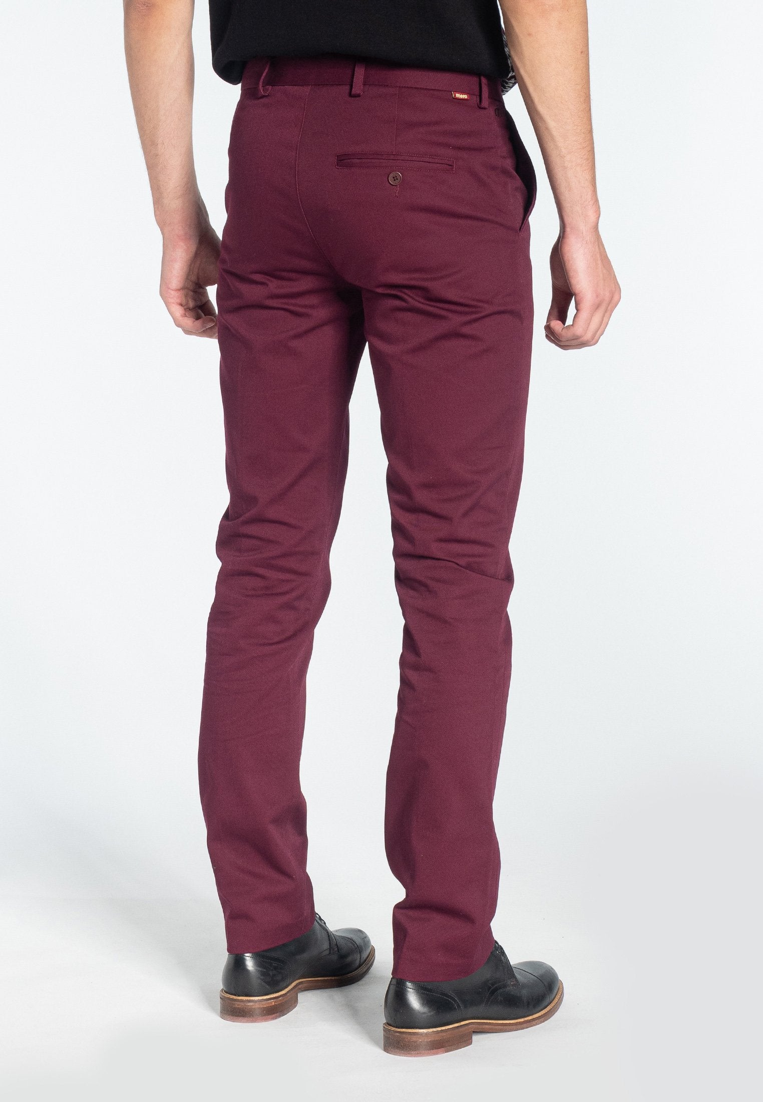 colour_Wine|Winston Sta Press Trousers - Merc London