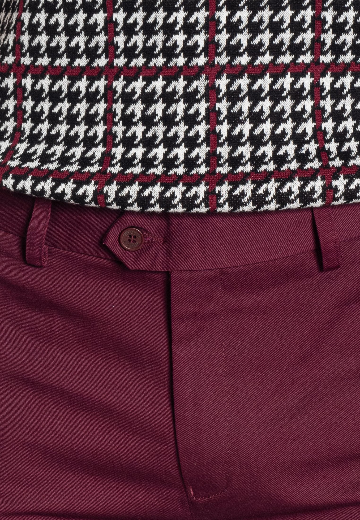 colour_Wine|Winston Sta Press Trousers - Merc London