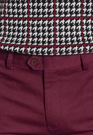 colour_Wine|Winston Sta Press Trousers - Merc London