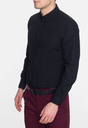 colour_Black|Albin Shirt - Merc London