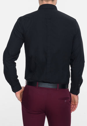 colour_Black|Albin Shirt - Merc London