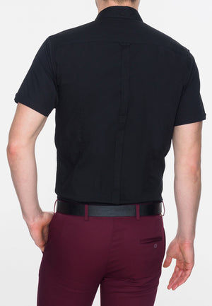 colour_Black|Baxter Shirt - Merc London