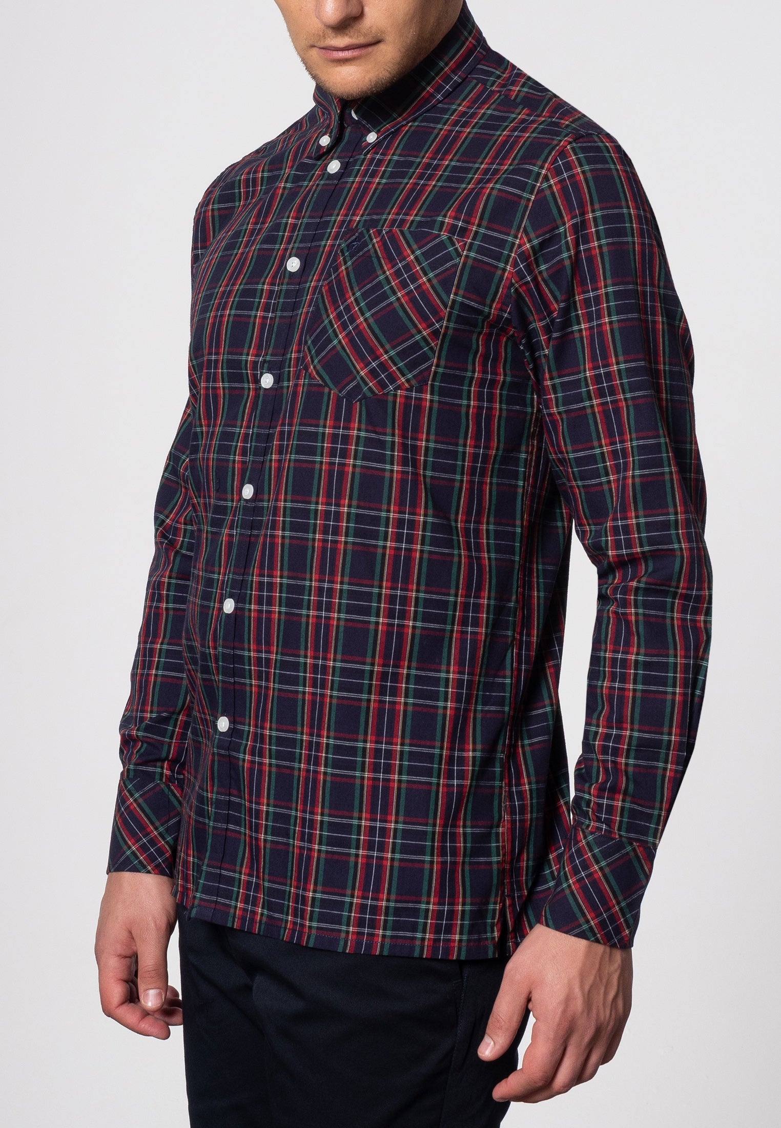 colour_Navy|Neddy Shirt - Merc London