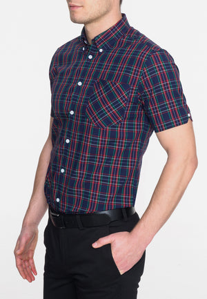 colour_Navy|Mack Shirt - Merc London