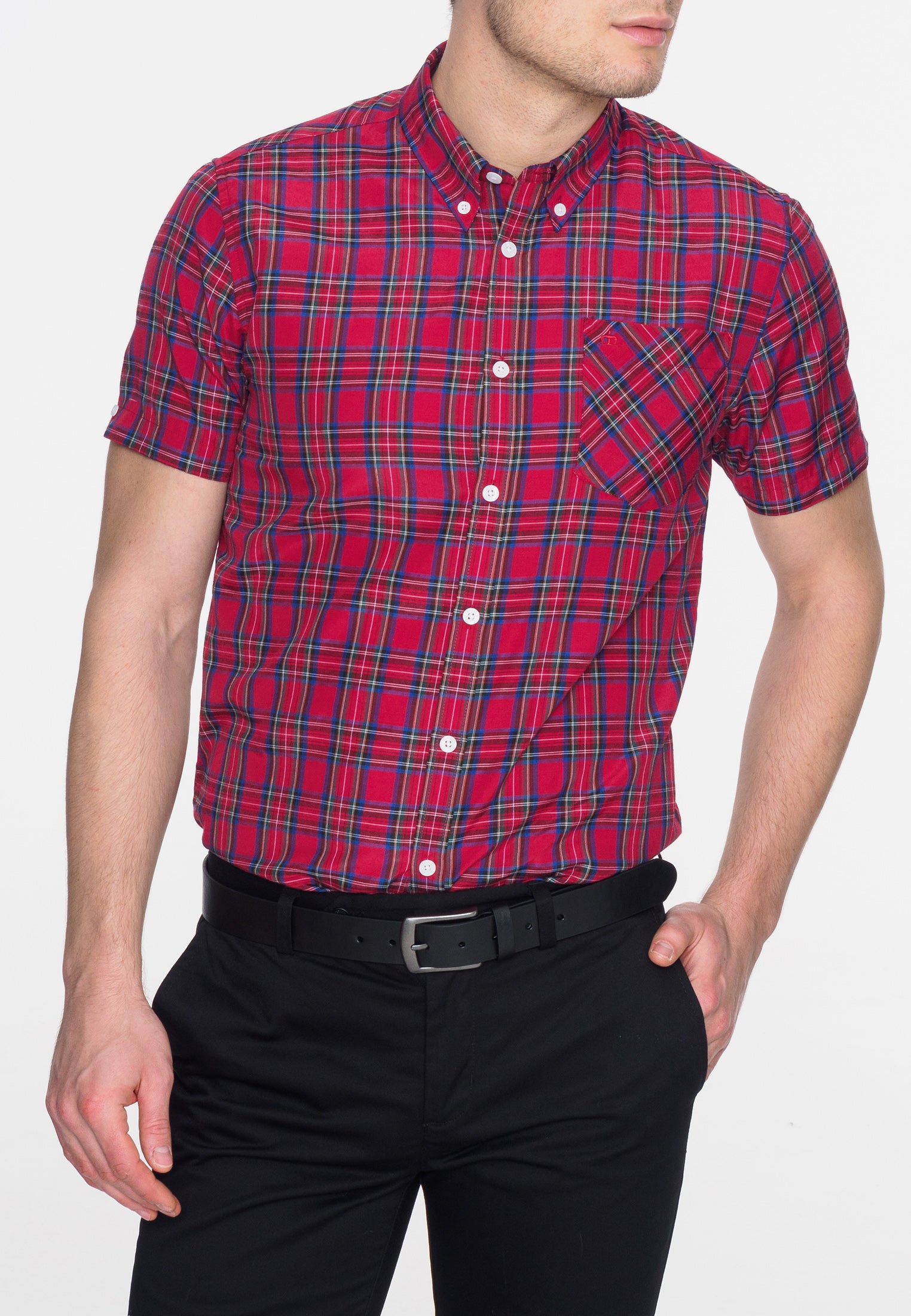 colour_Stewart Red|Mack Shirt - Merc London