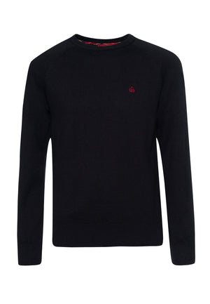 colour_Black|Berty Cashmere Blend Jumper - Merc London