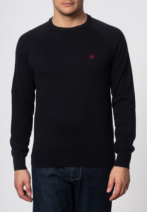 colour_Black|Berty Cashmere Blend Jumper - Merc London