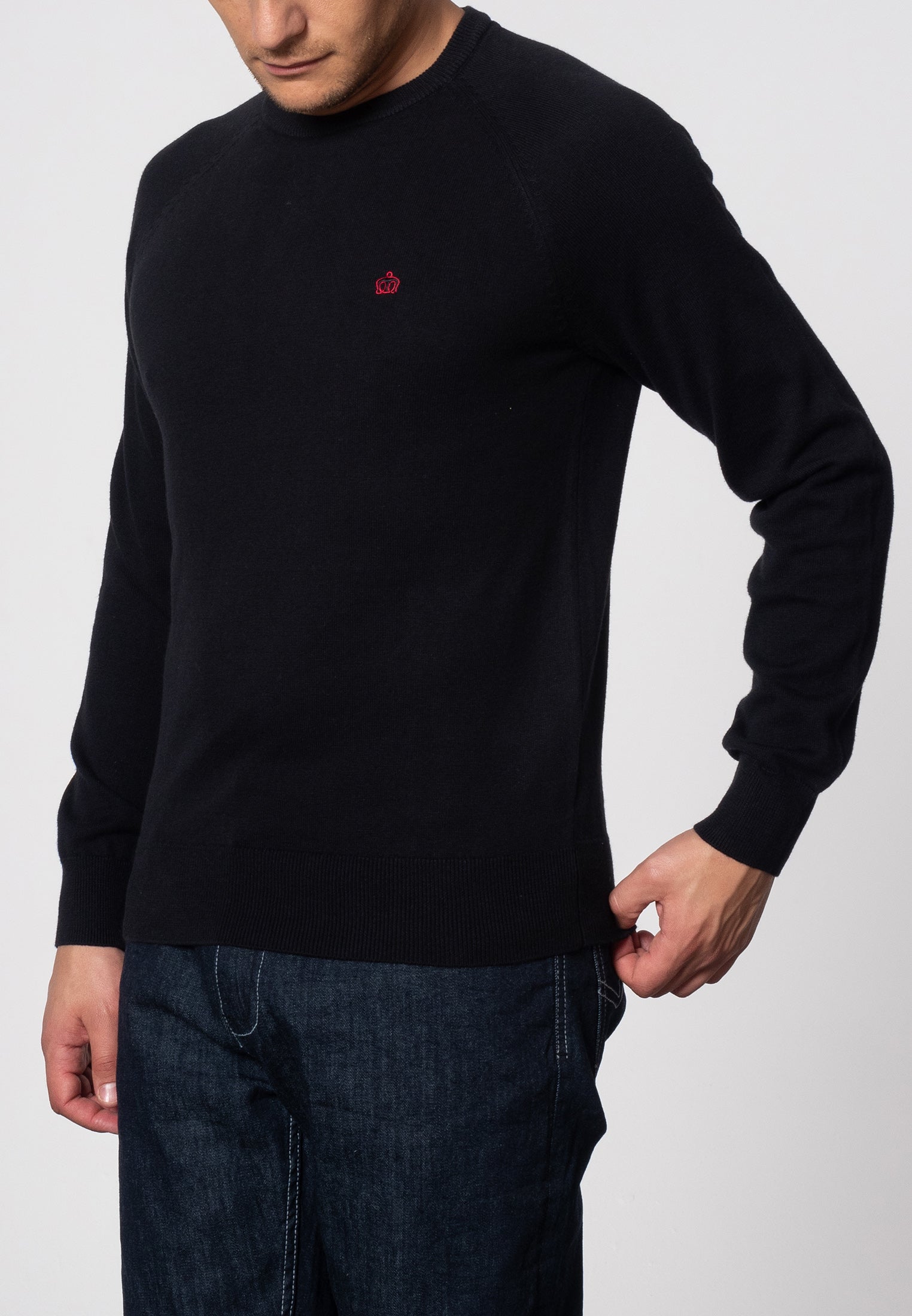 colour_Black|Berty Cashmere Blend Jumper - Merc London