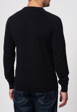 colour_Black|Berty Cashmere Blend Jumper - Merc London