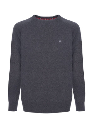 colour_Mineral Marl|Berty Cashmere Blend Jumper - Merc London