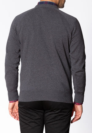 colour_Mineral Marl|Berty Cashmere Blend Jumper - Merc London