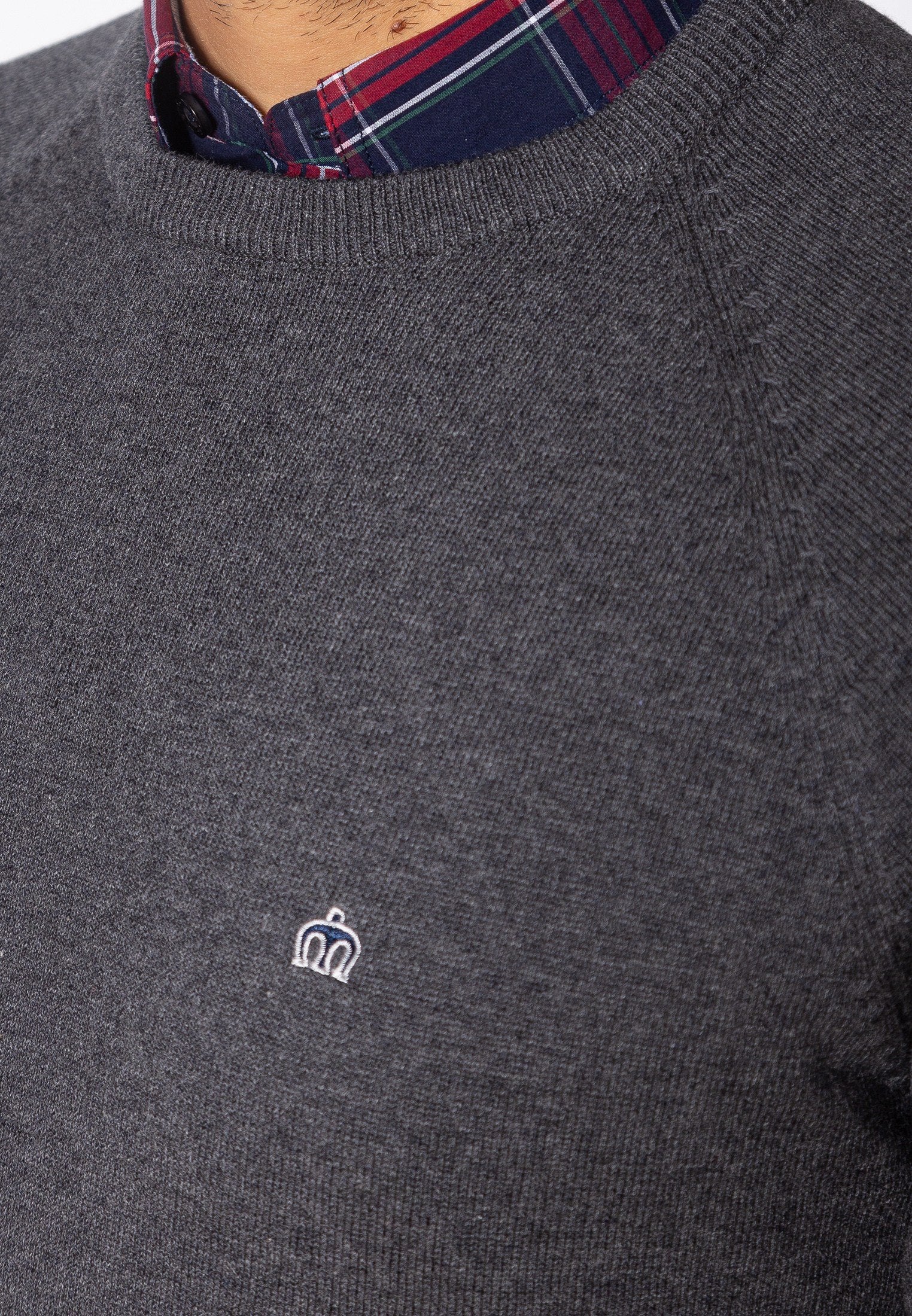 colour_Mineral Marl|Berty Cashmere Blend Jumper - Merc London