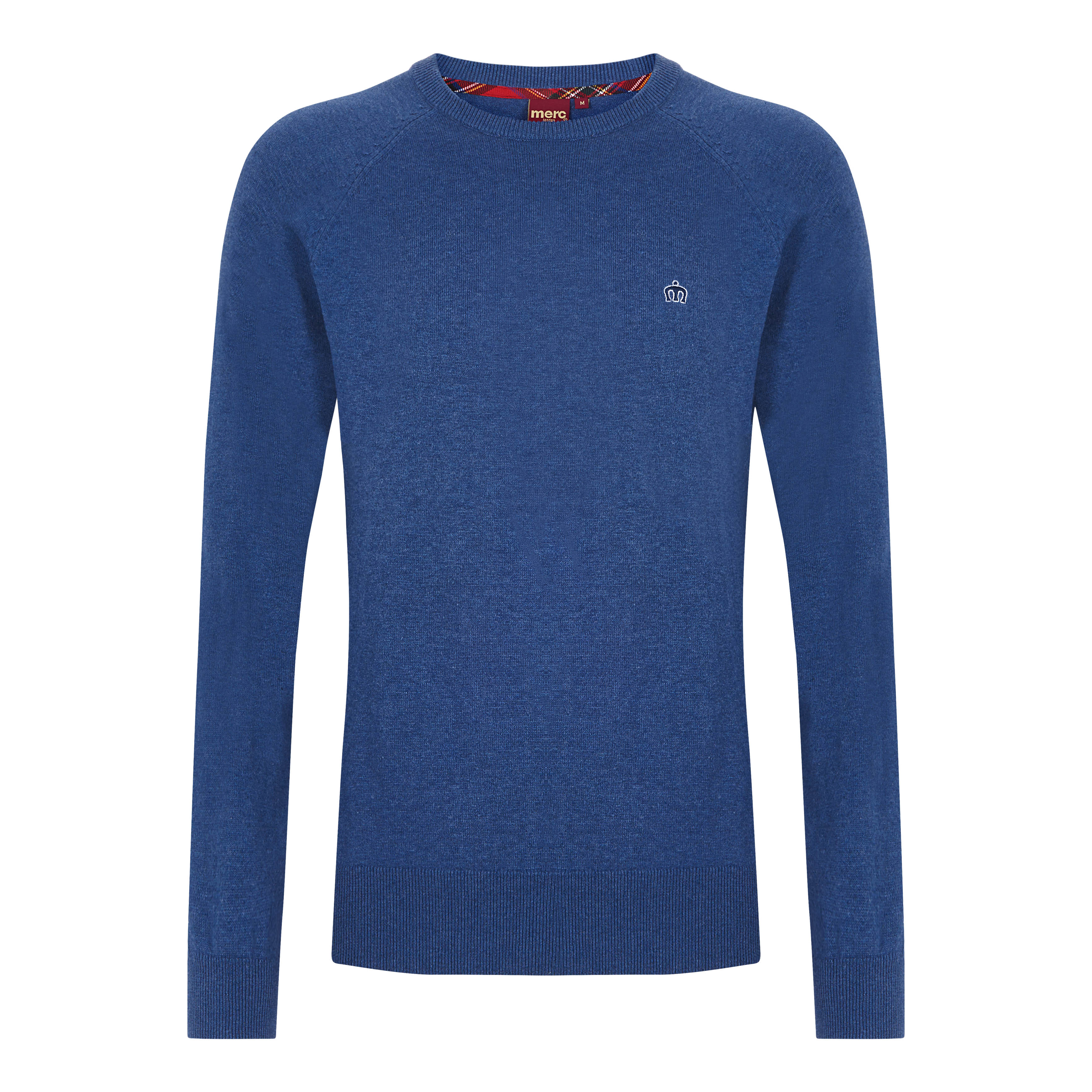 colour_Blue Marl|Berty Cashmere Blend Jumper - Merc London