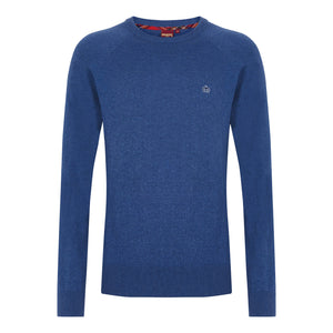 colour_Blue Marl|Berty Cashmere Blend Jumper - Merc London