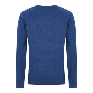 colour_Blue Marl|Berty Cashmere Blend Jumper - Merc London