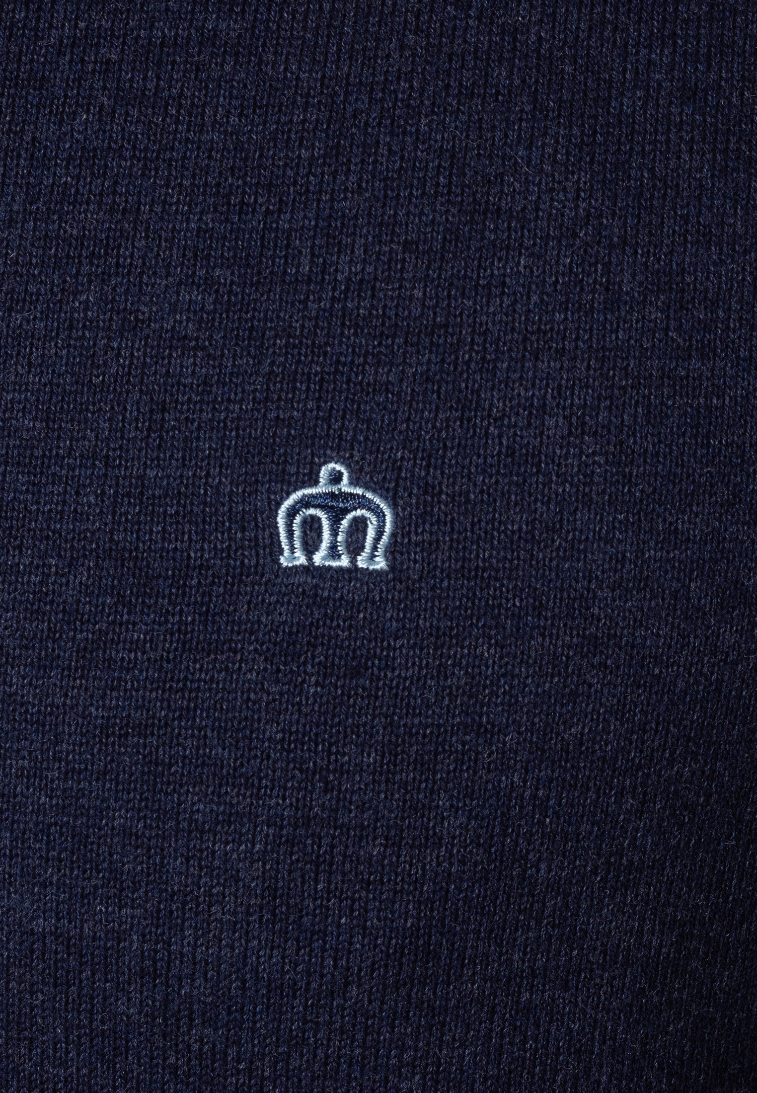 colour_Navy Marl|Berty Cashmere Blend Jumper - Merc London