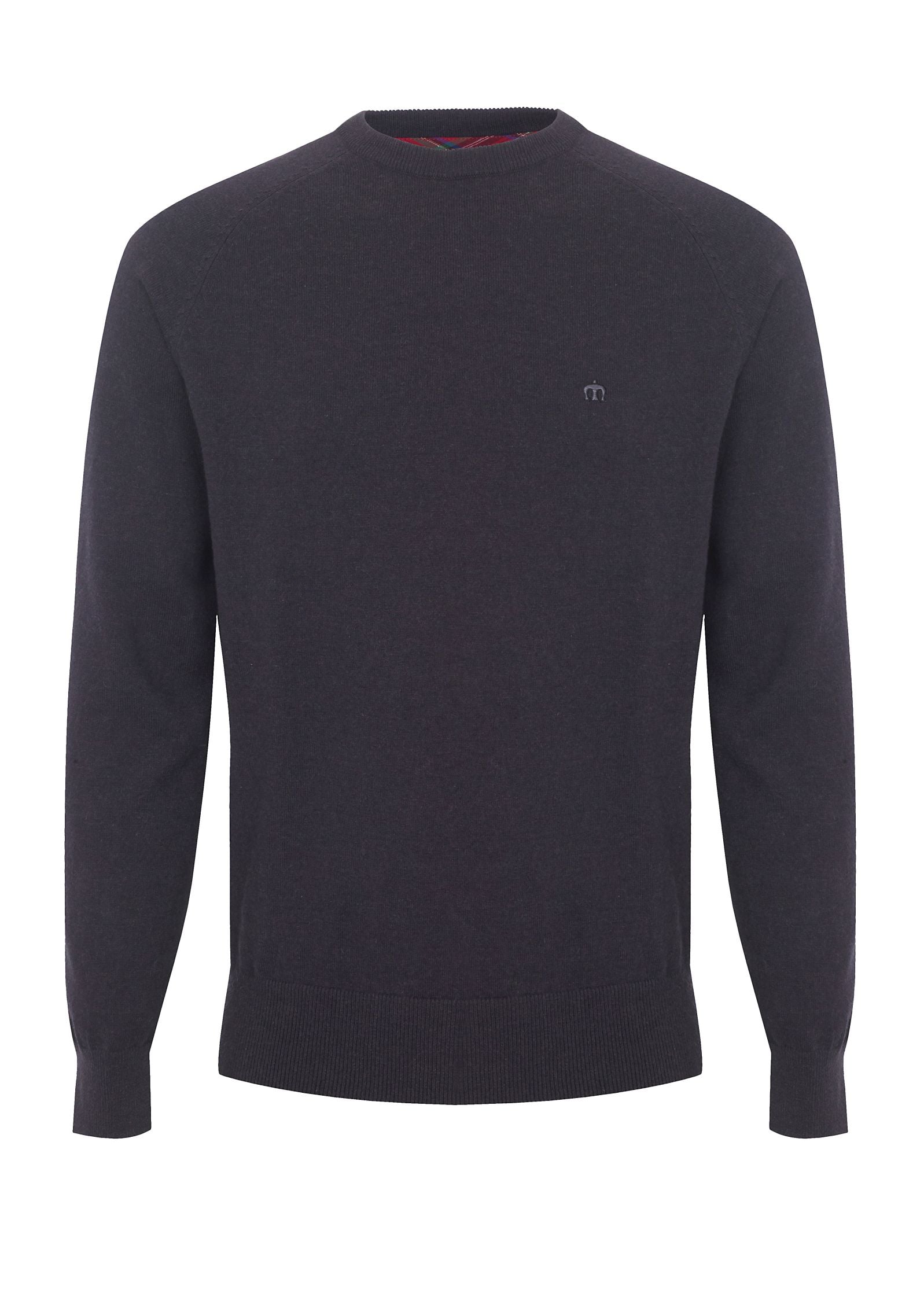colour_Wine Marl|Berty Cashmere Blend Jumper - Merc London