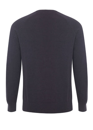 colour_Wine Marl|Berty Cashmere Blend Jumper - Merc London