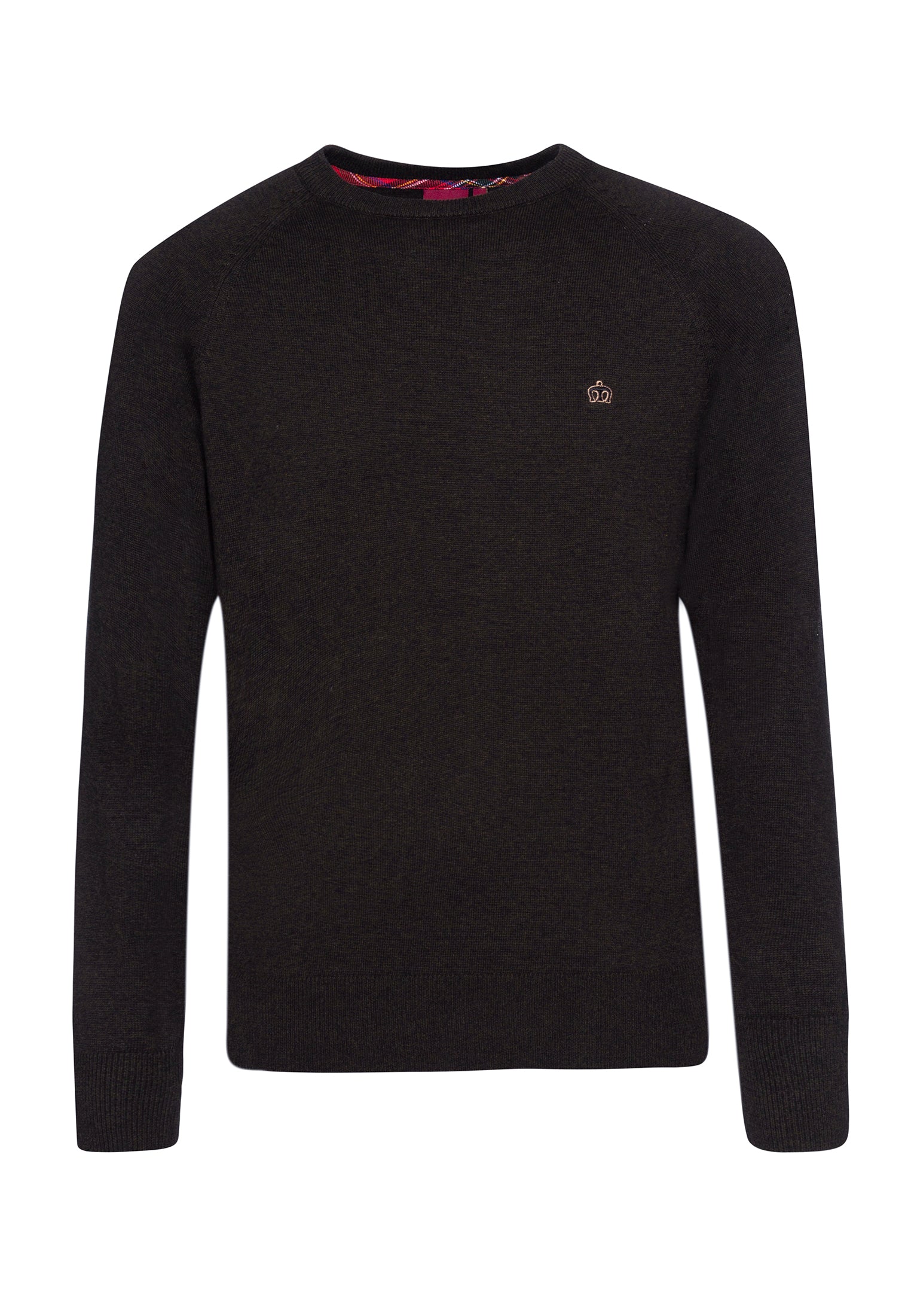 colour_Marl Khaki|Berty Cashmere Blend Jumper - Merc London