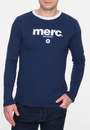 colour_Navy|Fight T-Shirt - Merc London